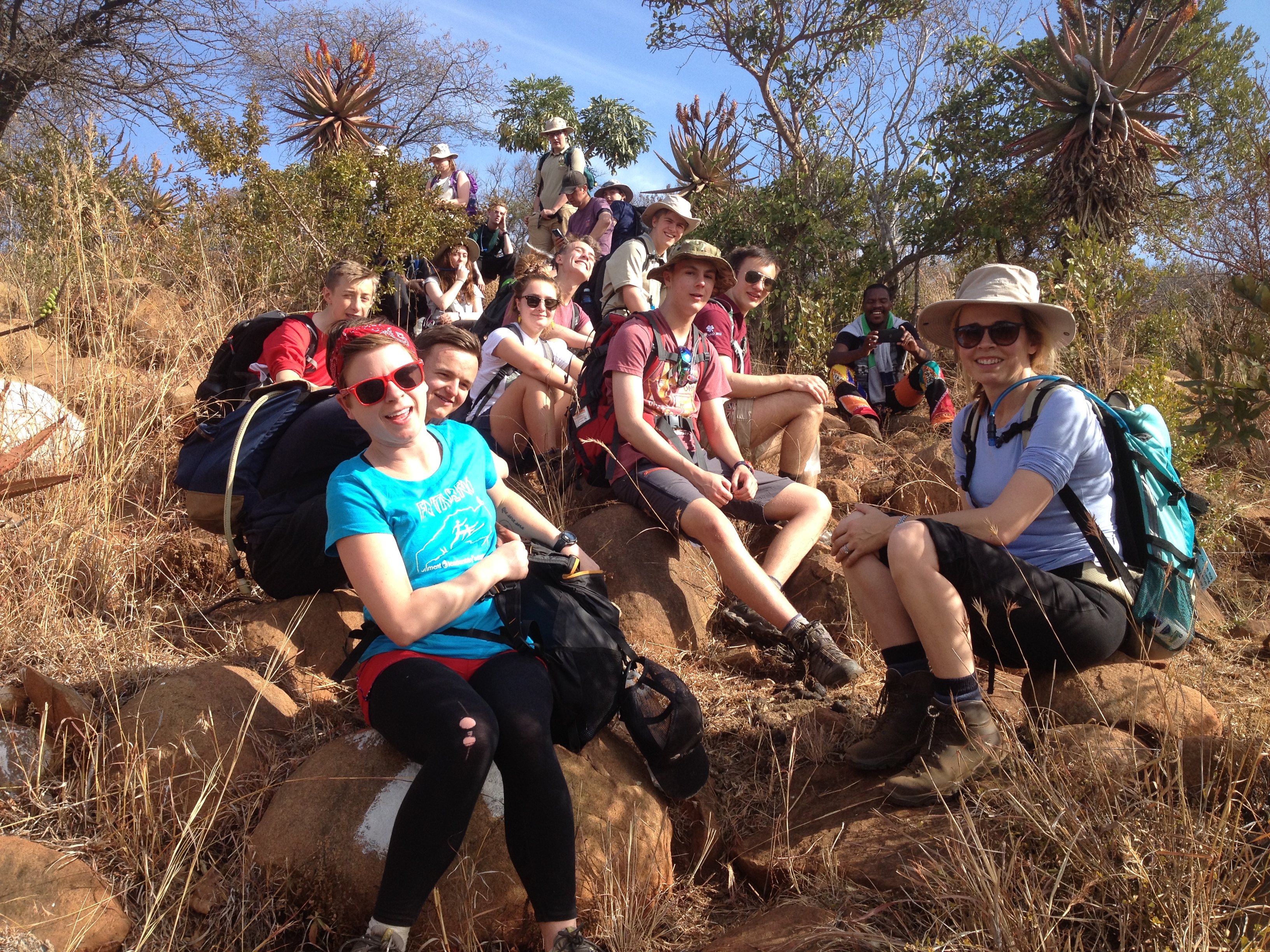 A well earned break on The Fugitives Trail